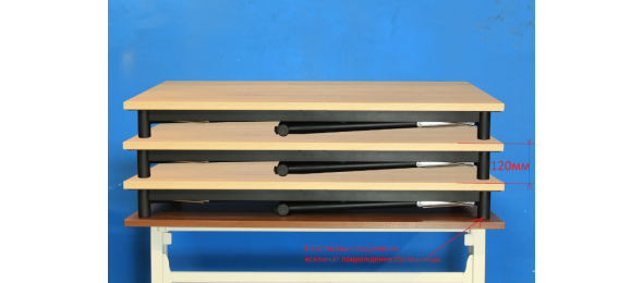 Подстолье складное металлическое для складного стола СМ-140 1400 мм