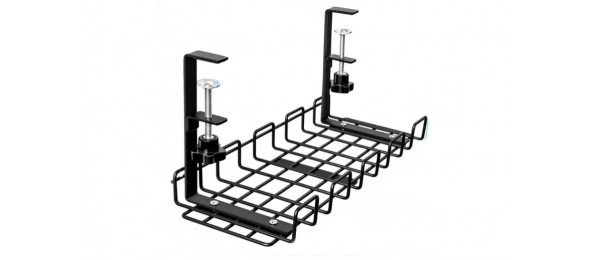 Кабель канал сетка под стол на струбцине